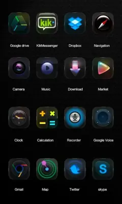 Black Elf GO Launcher Theme android App screenshot 0