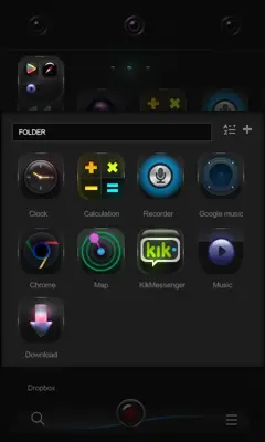 Black Elf GO Launcher Theme android App screenshot 1